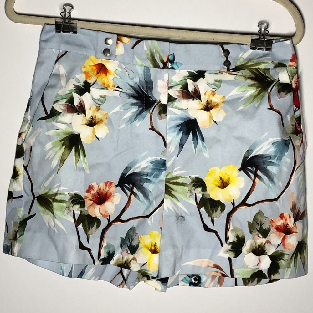 Zara | High-Waisted Floral Shorts